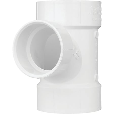 Charlotte Pipe And Foundry 4 In. x 3 In. Reducing Sanitary PVC Tee PVC 00401  2000HA